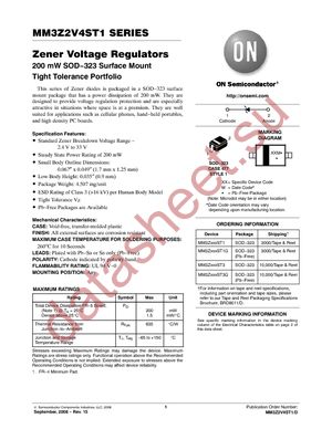 MM3Z10VST1G datasheet  